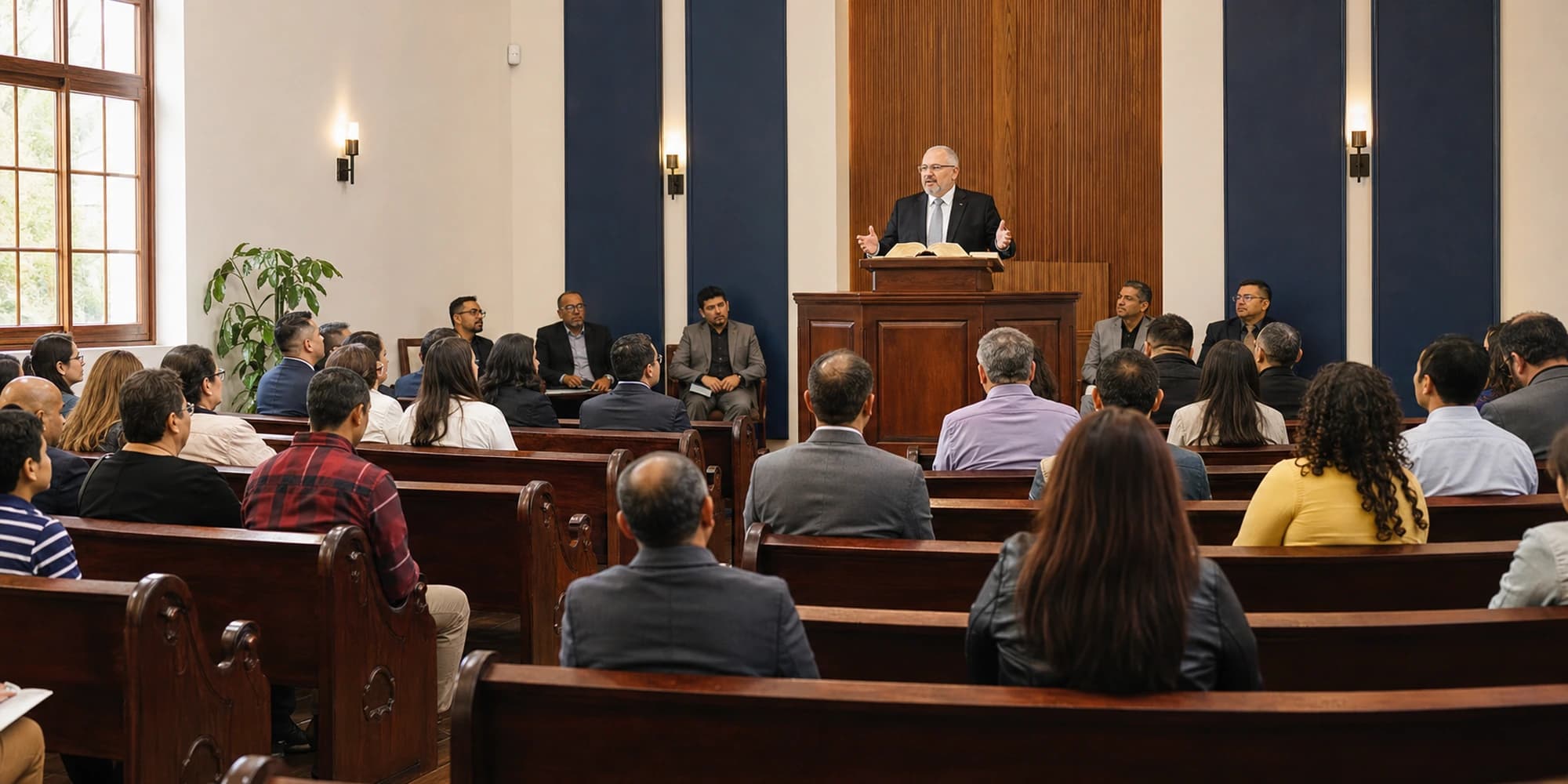 Culto de adoración en una iglesia de la IPR